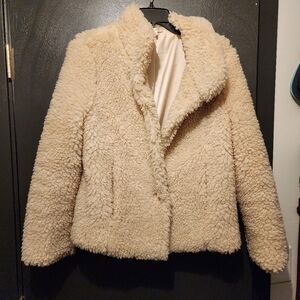Cream sherpa jacket